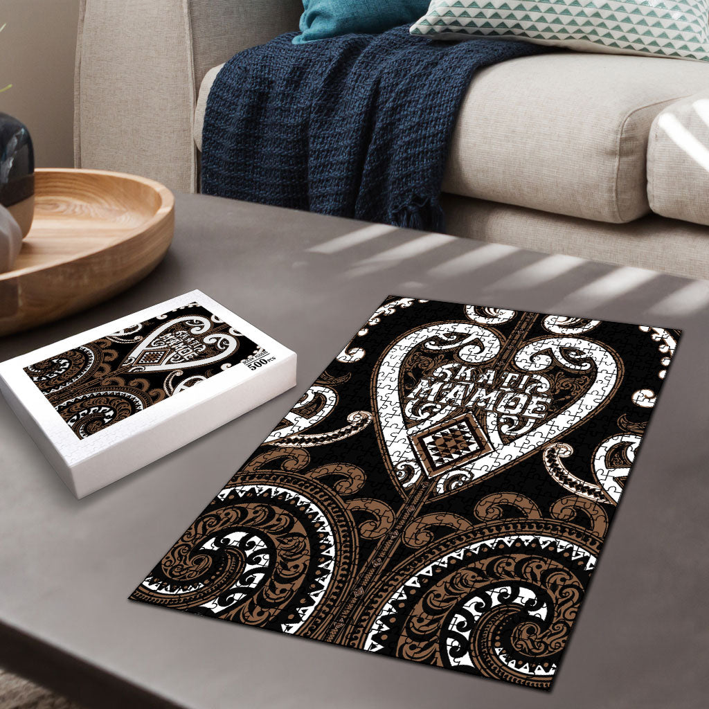 Aotearoa Kati Mamoe Puzzle Maori Tribal Pattern