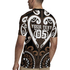Custom Aotearoa Kati Mamoe Rugby Jersey Maori Tribal Pattern
