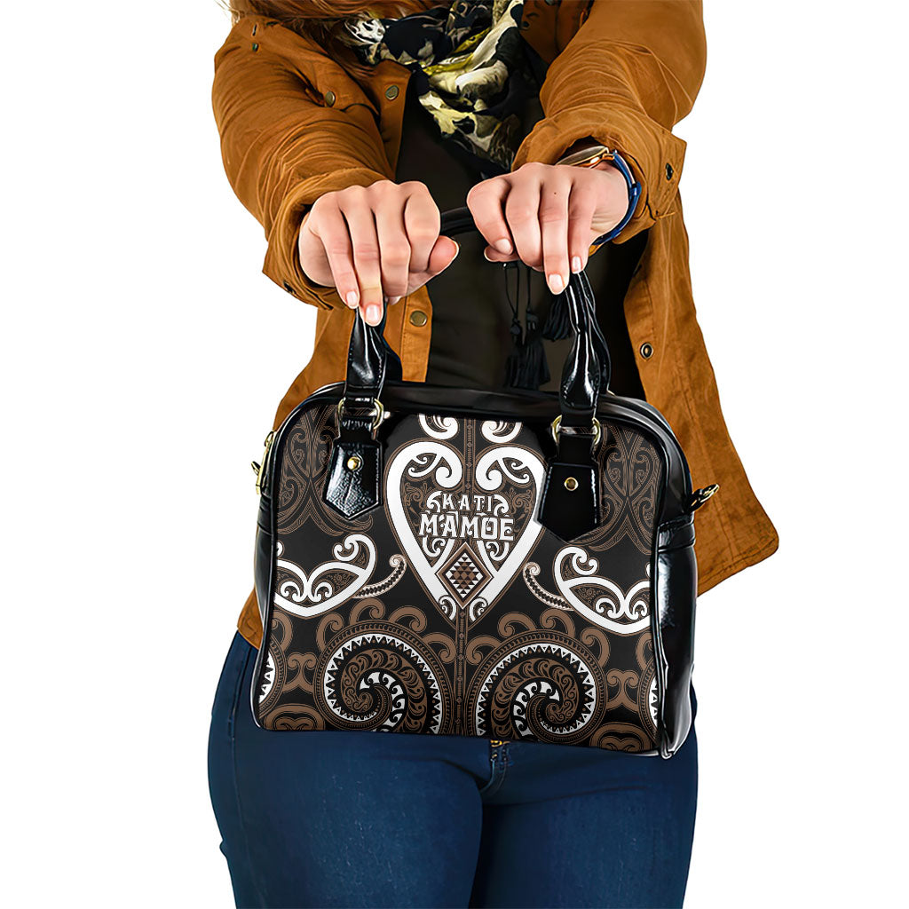 Aotearoa Kati Mamoe Shoulder Handbag Maori Tribal Pattern