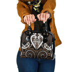 Aotearoa Kati Mamoe Shoulder Handbag Maori Tribal Pattern