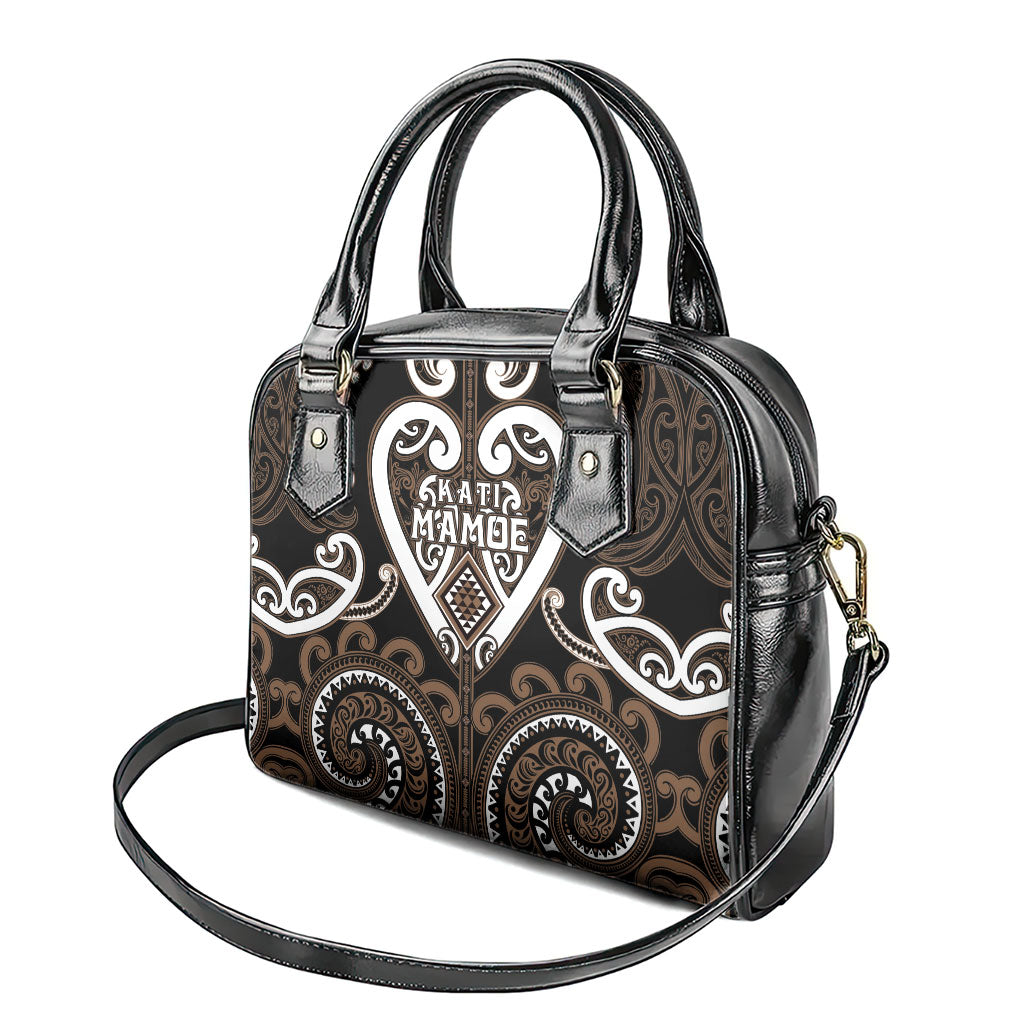 Aotearoa Kati Mamoe Shoulder Handbag Maori Tribal Pattern