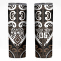 Custom Aotearoa Kati Mamoe Skinny Tumbler Maori Tribal Pattern