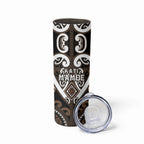 Custom Aotearoa Kati Mamoe Skinny Tumbler Maori Tribal Pattern