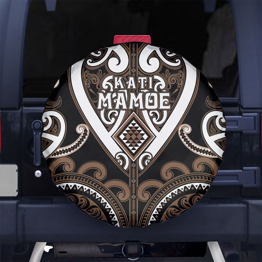 Aotearoa Kati Mamoe Spare Tire Cover Maori Tribal Pattern