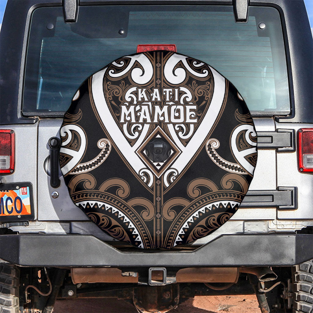 Aotearoa Kati Mamoe Spare Tire Cover Maori Tribal Pattern
