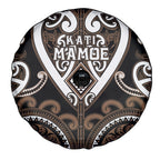 Aotearoa Kati Mamoe Spare Tire Cover Maori Tribal Pattern
