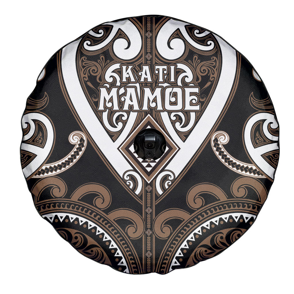 Aotearoa Kati Mamoe Spare Tire Cover Maori Tribal Pattern