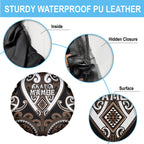 Aotearoa Kati Mamoe Spare Tire Cover Maori Tribal Pattern