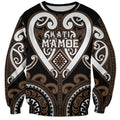 Custom Aotearoa Kati Mamoe Sweatshirt Maori Tribal Pattern