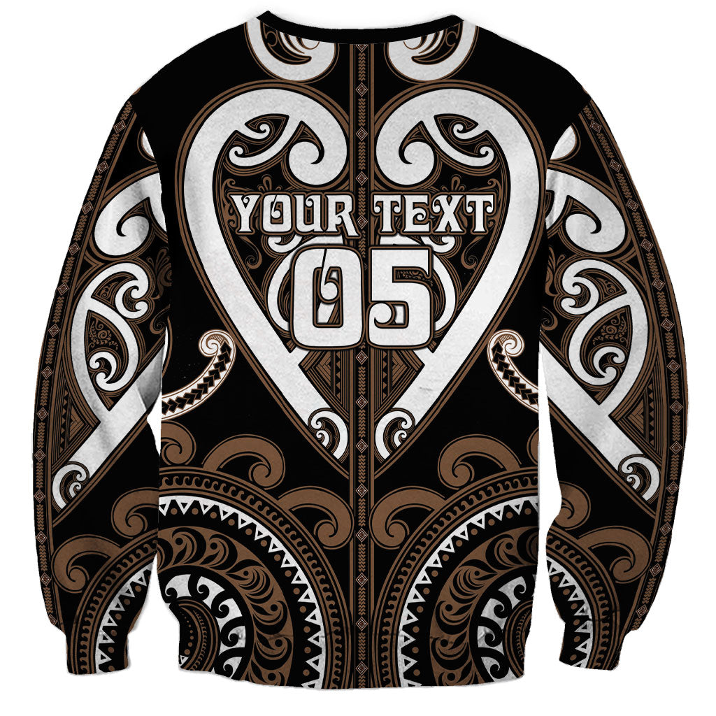 Custom Aotearoa Kati Mamoe Sweatshirt Maori Tribal Pattern