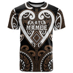 Custom Aotearoa Kati Mamoe T Shirt Maori Tribal Pattern