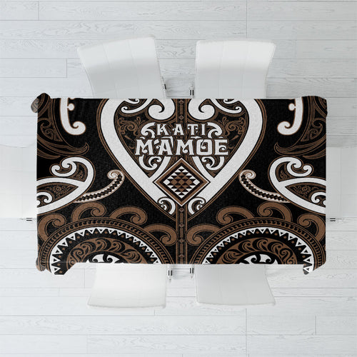 Aotearoa Kati Mamoe Tablecloth Maori Tribal Pattern