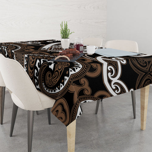 Aotearoa Kati Mamoe Tablecloth Maori Tribal Pattern