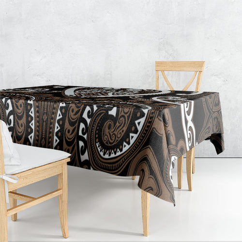Aotearoa Kati Mamoe Tablecloth Maori Tribal Pattern