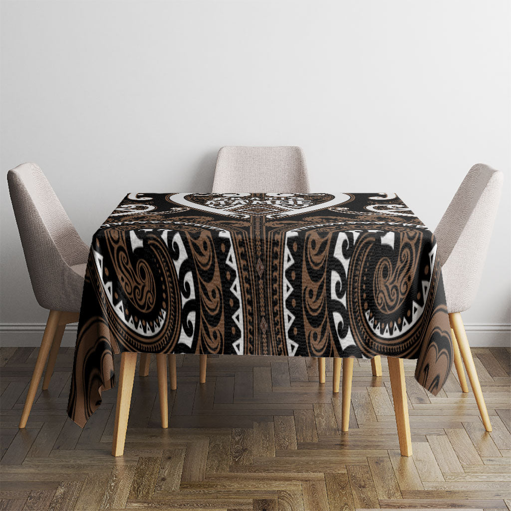 Aotearoa Kati Mamoe Tablecloth Maori Tribal Pattern