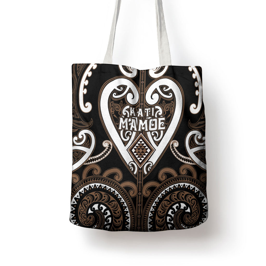 Aotearoa Kati Mamoe Tote Bag Maori Tribal Pattern