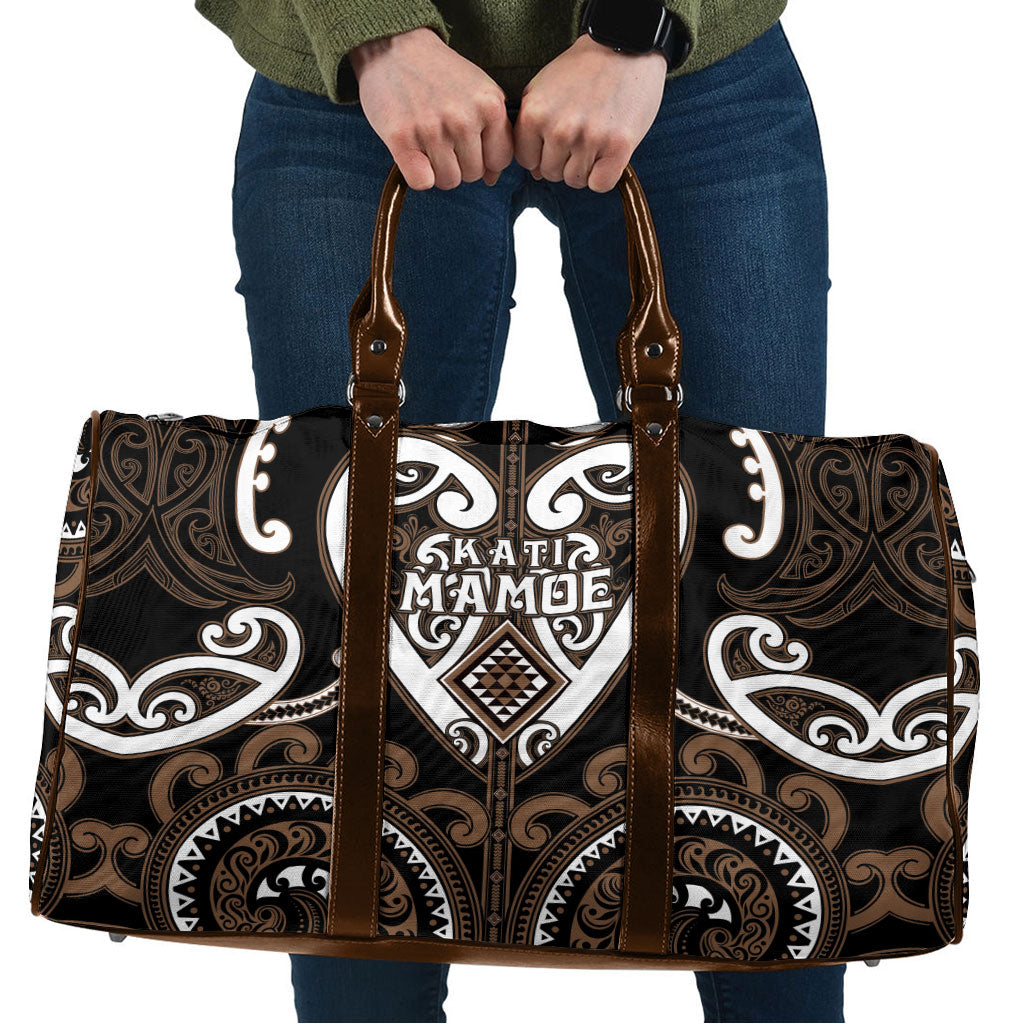 Aotearoa Kati Mamoe Travel Bag Maori Tribal Pattern