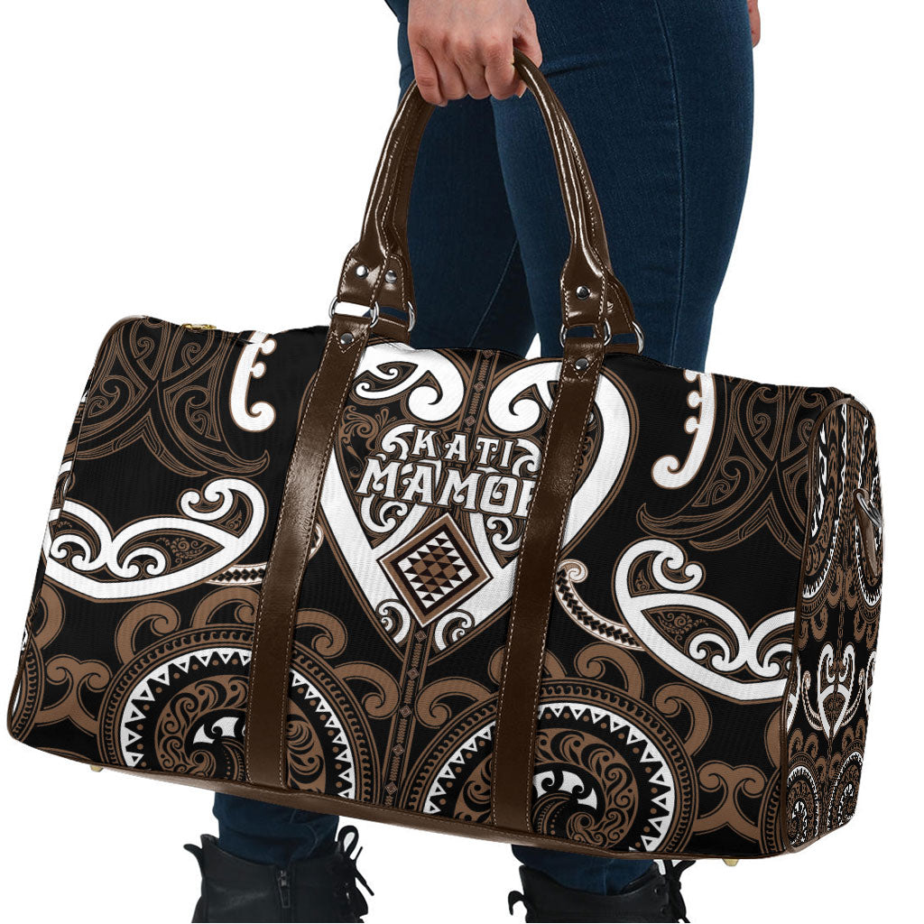 Aotearoa Kati Mamoe Travel Bag Maori Tribal Pattern