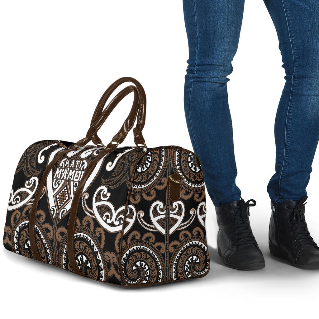 Aotearoa Kati Mamoe Travel Bag Maori Tribal Pattern
