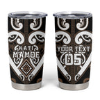Custom Aotearoa Kati Mamoe Tumbler Cup Maori Tribal Pattern