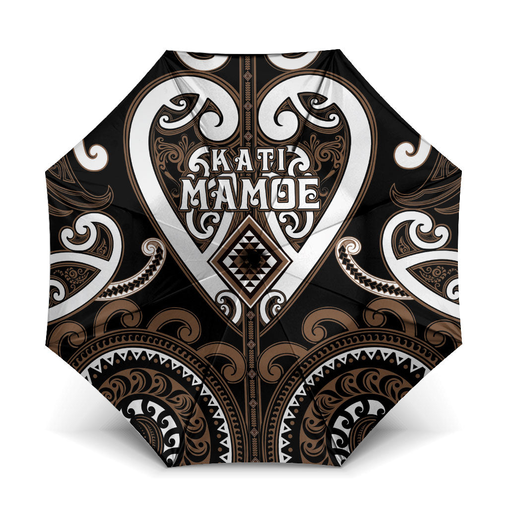 Aotearoa Kati Mamoe Umbrella Maori Tribal Pattern