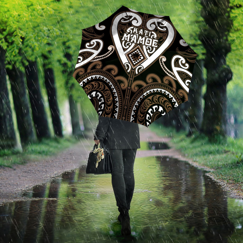 Aotearoa Kati Mamoe Umbrella Maori Tribal Pattern
