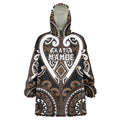 Custom Aotearoa Kati Mamoe Wearable Blanket Hoodie Maori Tribal Pattern