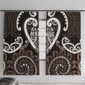 Aotearoa Kati Mamoe Window Curtain Maori Tribal Pattern