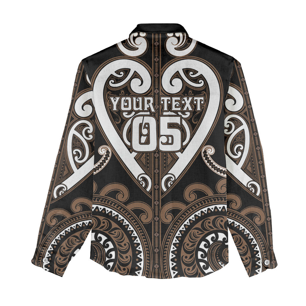 Custom Aotearoa Kati Mamoe Women Casual Shirt Maori Tribal Pattern