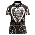 Custom Aotearoa Kati Mamoe Women Polo Shirt Maori Tribal Pattern