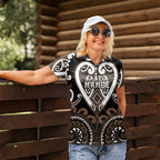Custom Aotearoa Kati Mamoe Women Polo Shirt Maori Tribal Pattern