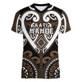 Custom Aotearoa Kati Mamoe Women V-Neck T-Shirt Maori Tribal Pattern