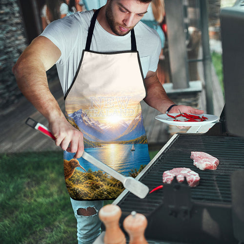 New Zealand Flag Apron Scenic Nature