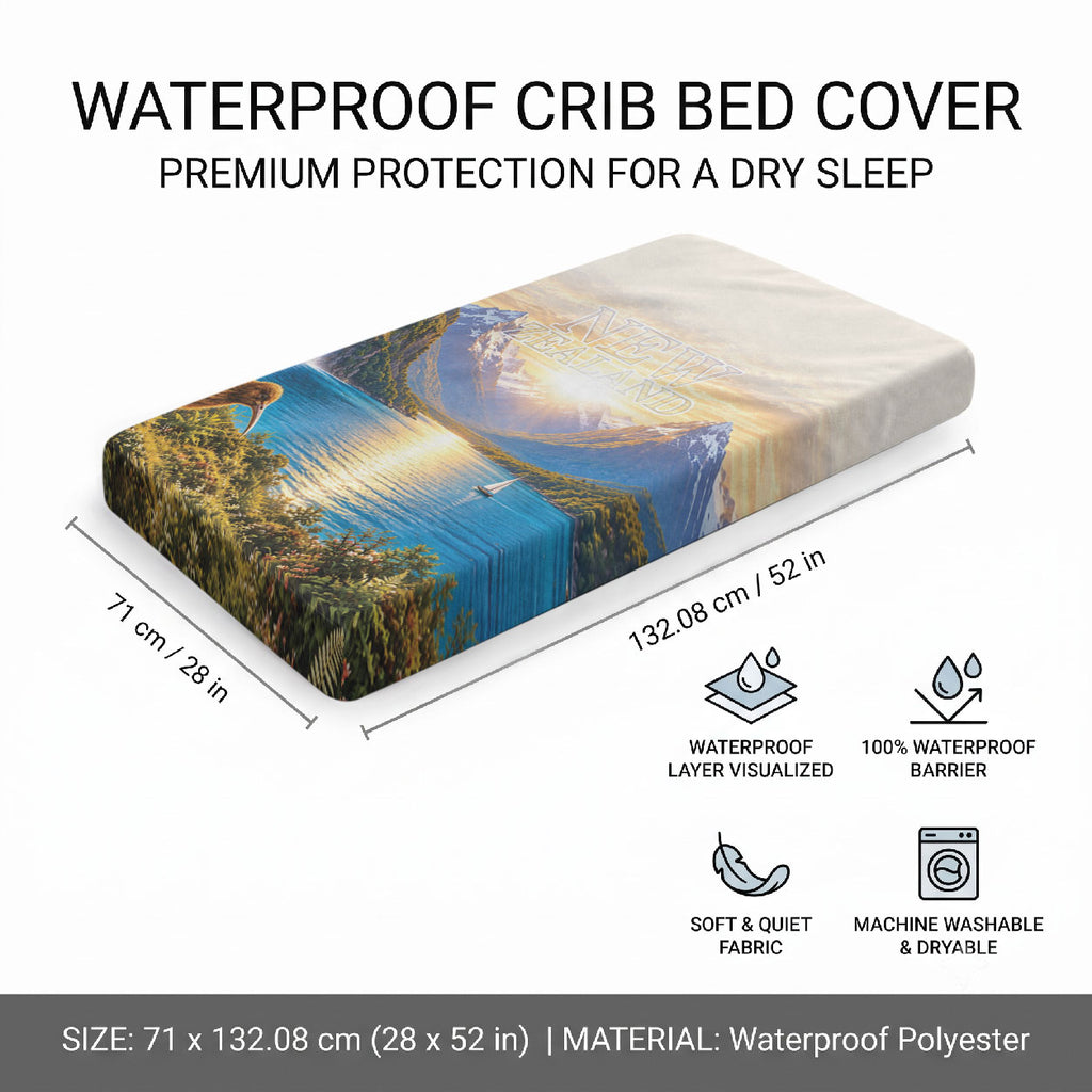 New Zealand Flag Baby Bed Cover Scenic Nature