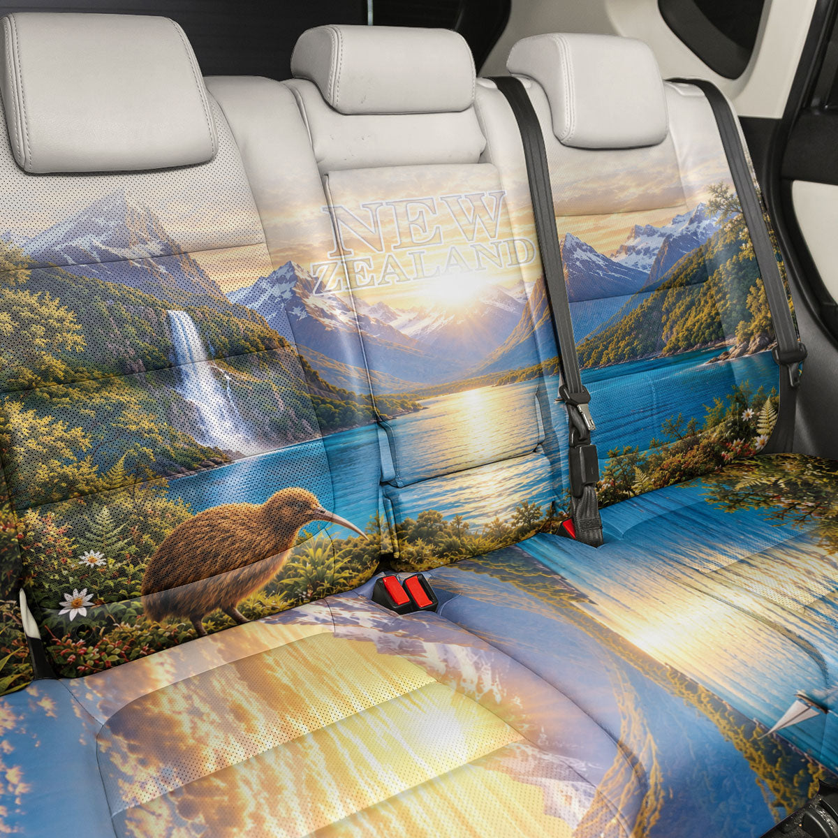New Zealand Flag Back Car Seat Cover Scenic Nature