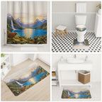 New Zealand Flag Bathroom Set Scenic Nature