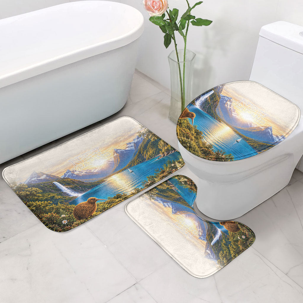 New Zealand Flag Bathroom Set Scenic Nature