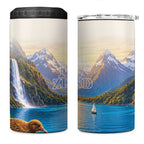 New Zealand Flag 4 in 1 Can Cooler Tumbler Scenic Nature