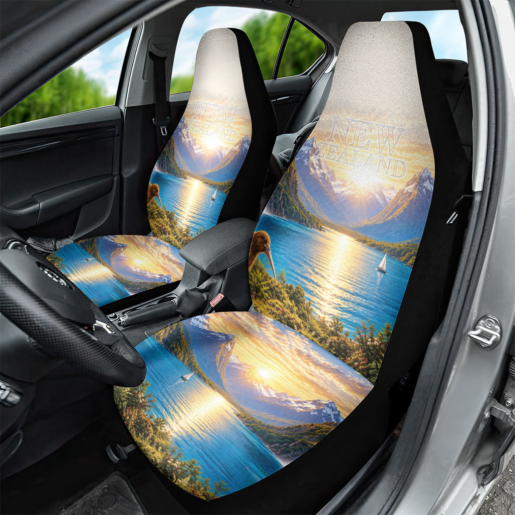 New Zealand Flag Car Seat Cover Scenic Nature
