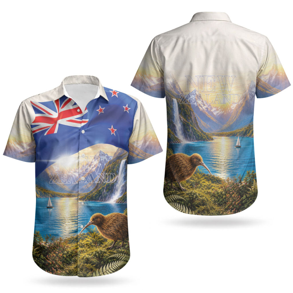 New Zealand Flag Couples Matching Summer Maxi Dress and Hawaiian Shirt Scenic Nature