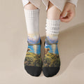 New Zealand Flag Crew Socks Scenic Nature
