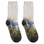 New Zealand Flag Crew Socks Scenic Nature