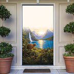 New Zealand Flag Door Cover Scenic Nature