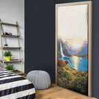 New Zealand Flag Door Cover Scenic Nature