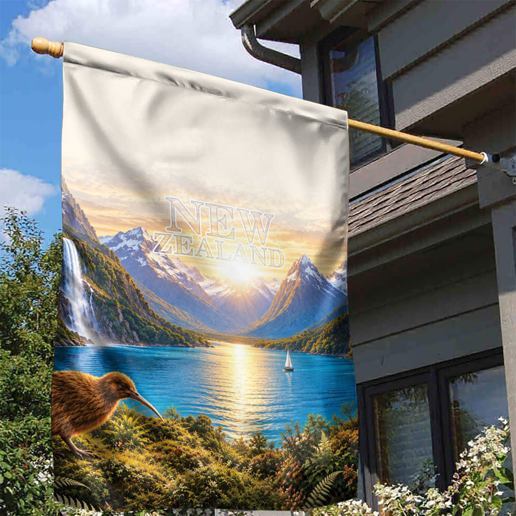 New Zealand Flag Garden Flag Scenic Nature