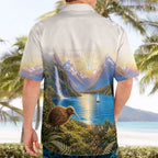 New Zealand Flag Hawaiian Shirt Scenic Nature