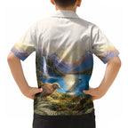 New Zealand Flag Hawaiian Shirt Scenic Nature