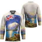 New Zealand Flag Hockey Jersey Scenic Nature