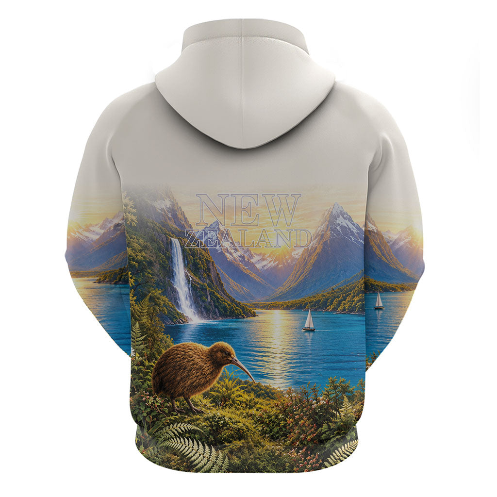 New Zealand Flag Hoodie Scenic Nature