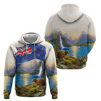 New Zealand Flag Hoodie Scenic Nature